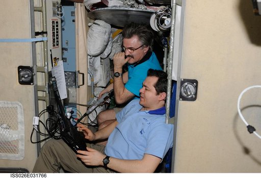 Skripochka and Kaleri watch monitor