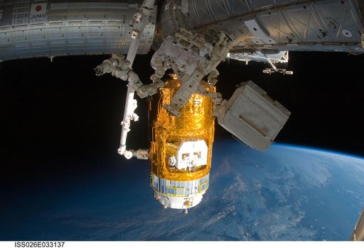 Japanese Kounotori HTV-2 Transfer Vehicle Relocation