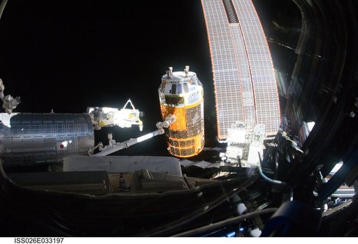 Japanese Kounotori HTV-2 Transfer Vehicle Relocation