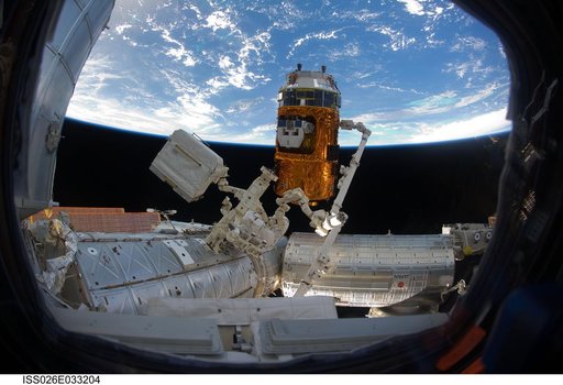 Japanese Kounotori HTV-2 Transfer Vehicle Relocation