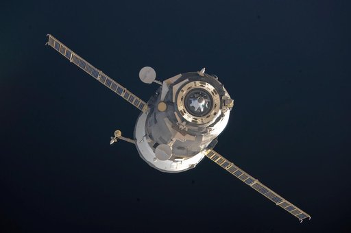 Progress M-08M Spacecraft during departure