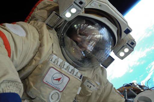 Kondratyev during EVA