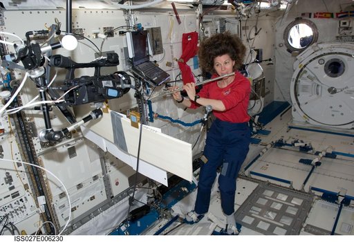 Coleman Plays a Flute in Kibo