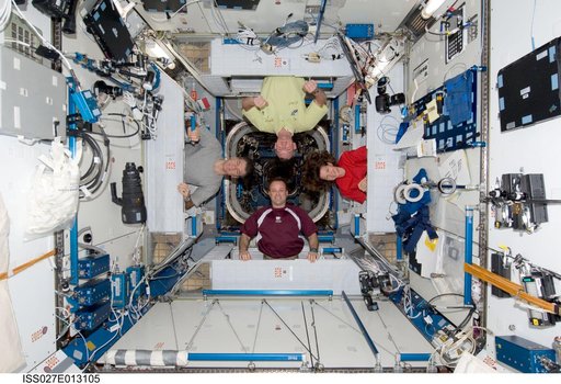 Expedition 27 Crewmembers in Node 2 CQ
