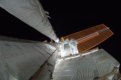 STS-134 MS Fincke during EVA-4
