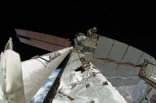 View of the EIBA installed on the S1 Truss