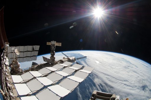 Exterior view of the ISS taken during EVA-4