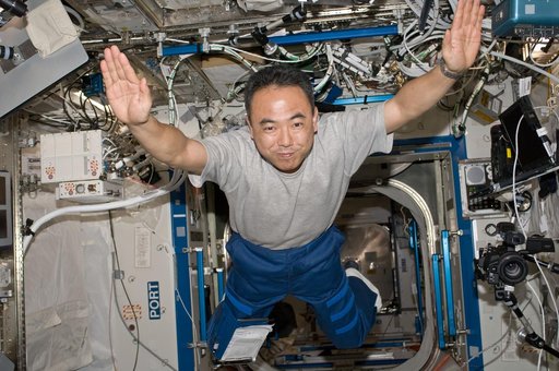 FE Furukawa posing for a photo in the US Lab