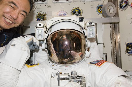 Expedition 28 Crew Members participate in EVA Dry Run