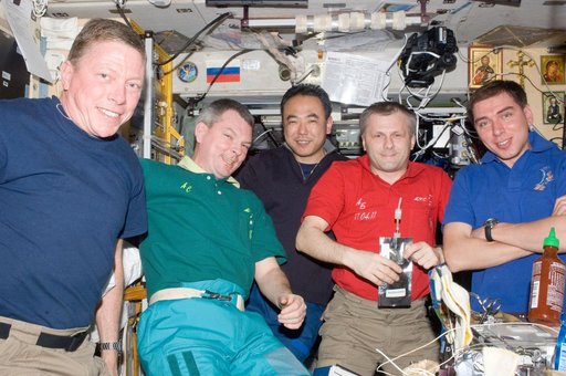 Expedition 28 Crew Members in the SM