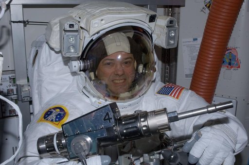 View of Expedition 28 FE Garan preparing for a session of EVA