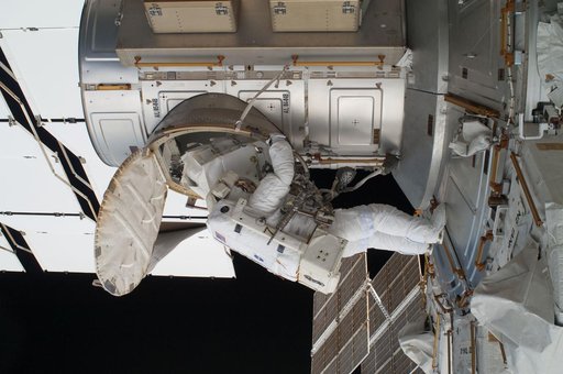 View of Expedition 28 FE Garan during EVA