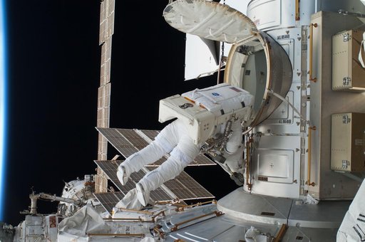 View of Expedition 28 FE Garan during EVA