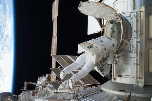 View of Expedition 28 FE Garan during EVA