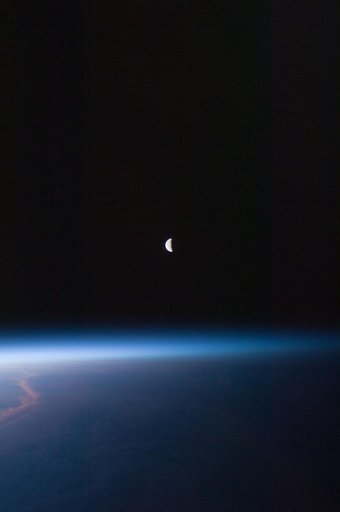 Lunar observation taken by the Expedition 28 crew