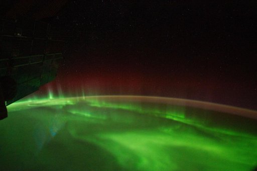 "Aurora Australis, Airglow, Terminator  view taken by the Expedition 29 crew"