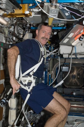 Burbank exercises on the CEVIS