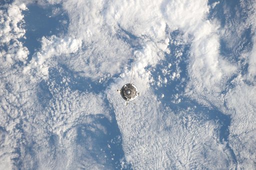 Progress 46 Resupply Vehicle approaches the ISS