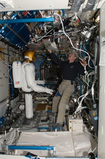 Robonaut 2 in the U.S. Laboratory
