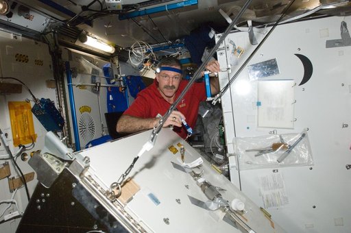 Burbank performs Part 1 of the WRS-1 Repair