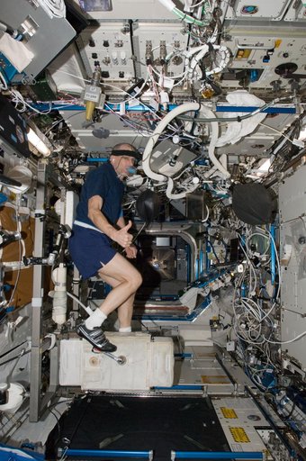 Pettit exercises on the CEVIS