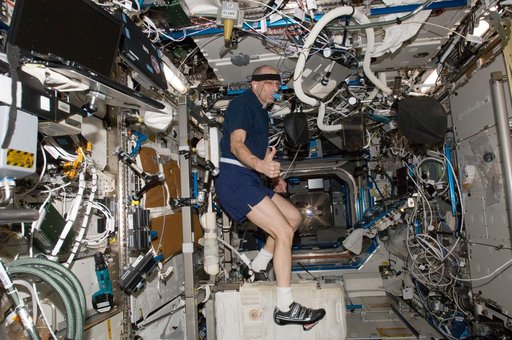 Pettit exercises on the CEVIS