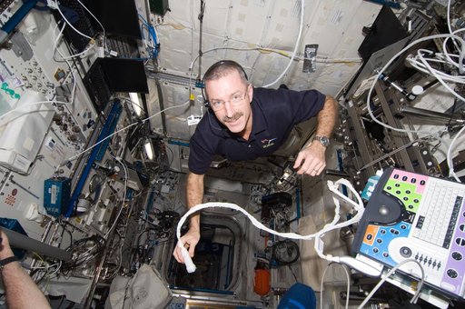 Burbank uses the ICV Resting Echo Scan on Expedition 30 crew member