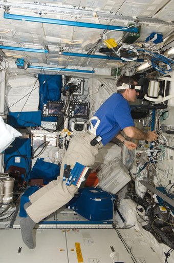 Burbank uses the Neurospat hardware in the Columbus Module