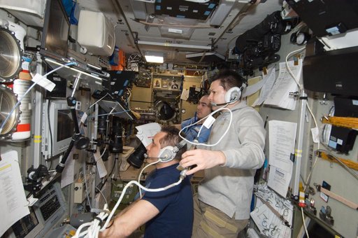 Expedition 30 crewmembers use TORU Docking System Controls