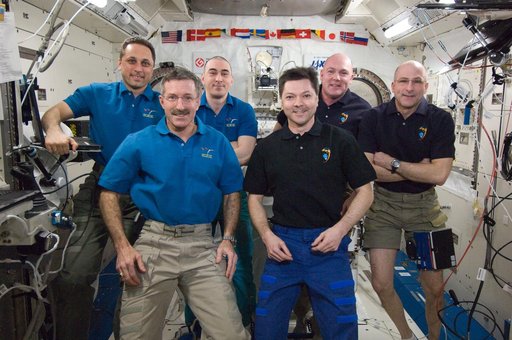 Expedition 30 Crewmembers in the JPM