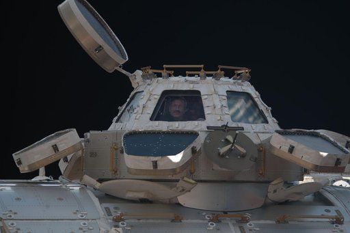 Burbank in Cupola Module