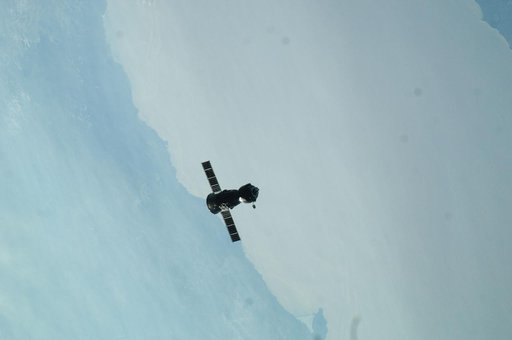 Soyuz TMA-22/28S departs the ISS