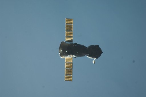 Soyuz TMA-22/28S departs the ISS