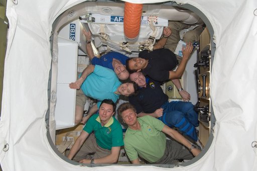Expedition 31 Crew Portrait in Dragon