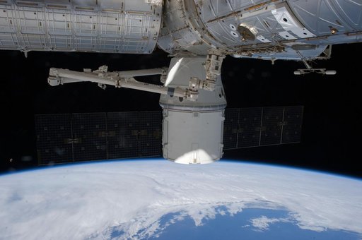 View of the Dragon Spacecraft