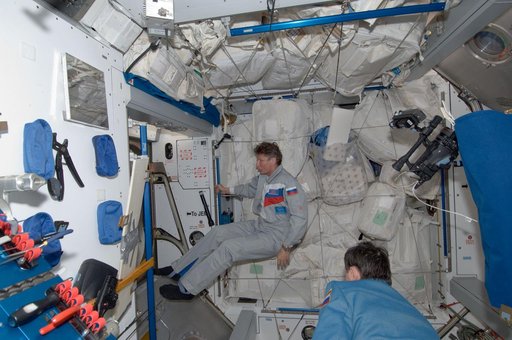 Padalka and Revin in Node 2