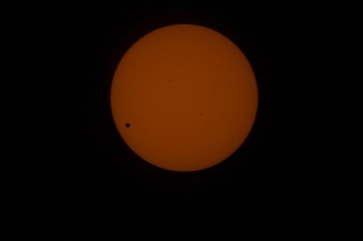 Solar Observations taken during the Transit of Venus (Post-Second Contact)
