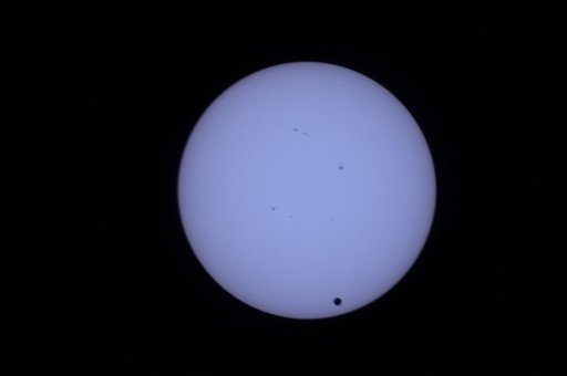 Solar Observations taken during the Transit of Venus (Post-Second Contact)