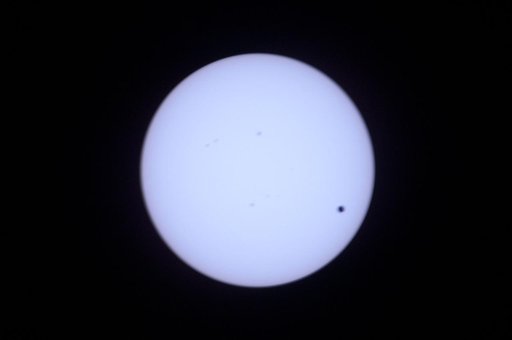 Solar Observations taken during the Transit of Venus (Between Second and Third Contacts)