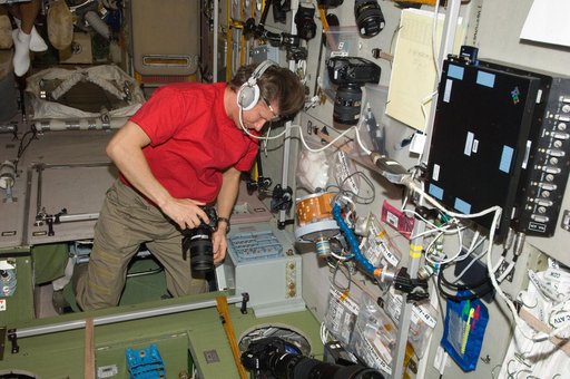 Expedition 32 Commander Padalka monitors the Progress 47P Undocking