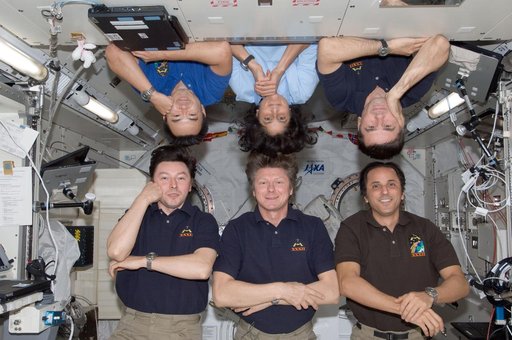 Expedition 32 crew portrait in JEM