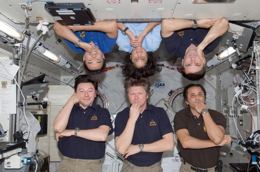 Expedition 32 crew portrait in JEM