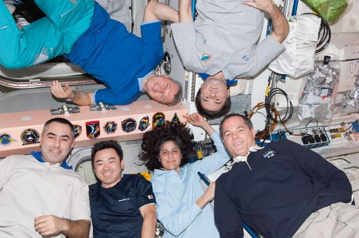 Expedition 33/34 crew in Node 1