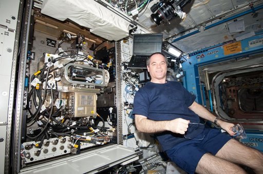 Ford poses at the FIR/LMM/ACE in the U.S. Laboratory