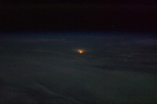 Soyuz TMA-08M/34S Launch seen from ISS