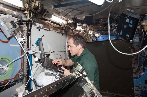 Marshburn during HRCS Ku Comm Unit 1 Installation