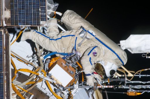 Vinogradov during EVA 32