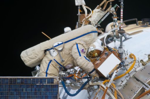 Vinogradov during EVA 32
