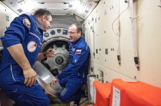 Welcome ceremony for rest of Expedition 36 crew
