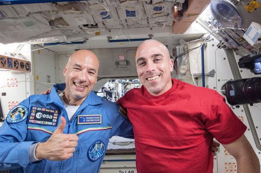 Parmitano and Cassidy in Node 1